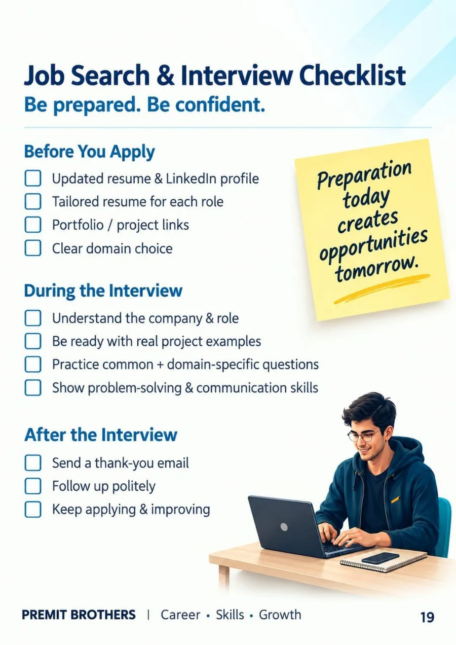 Beyond Coding job search and interview checklist preview