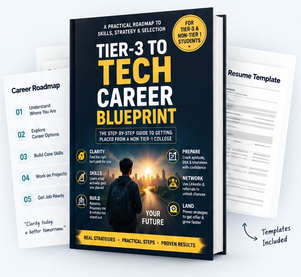 Tier 3 to Tech Career Blueprint with roadmap and resume templates