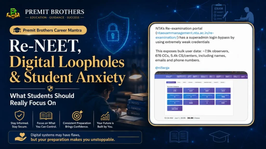 Re-NEET, Digital Loopholes & Student Anxiety: What Students Should Focus On Now