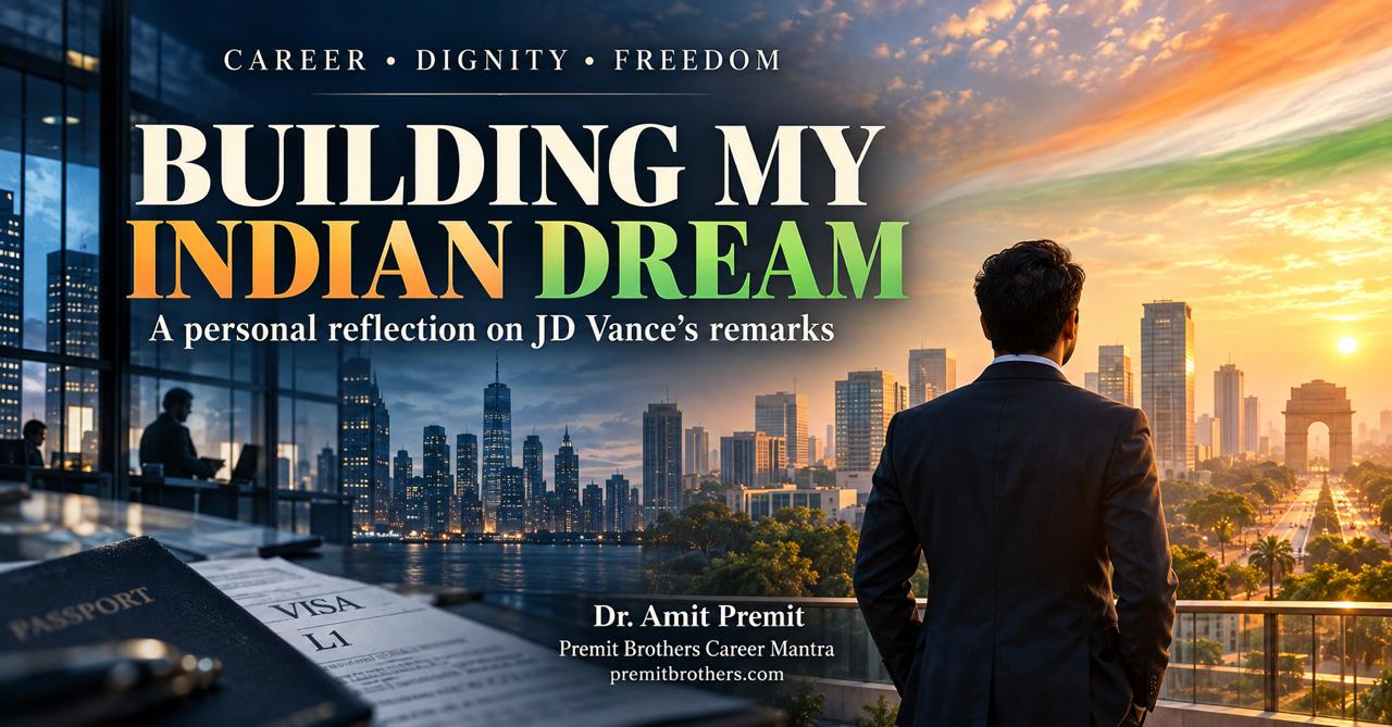 Building My Indian Dream — Dr Amit Premit reflecting on career freedom, global careers and returning to India